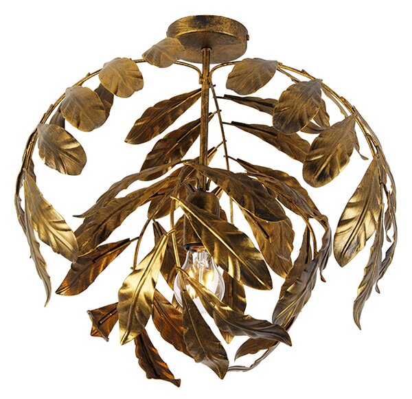 Vintage stropna lampa antikno zlato 45 cm - Lipa