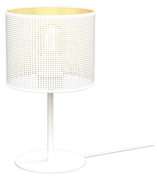 Stolna lampa LOFT SHADE 1xE27/60W/230V pr. 18 cm bijela/zlatna