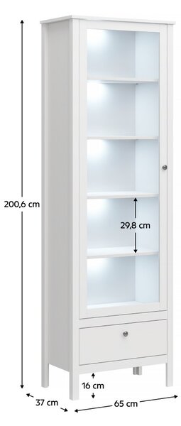 Zondo.hr Vitrina Otis 1w1s (bijela). 1065248