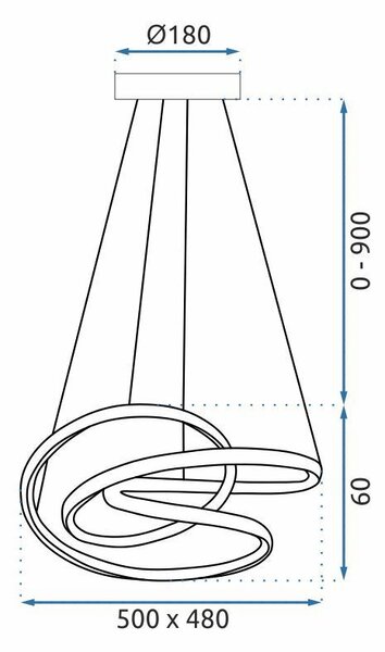 Lampa Viseća black G006-CP