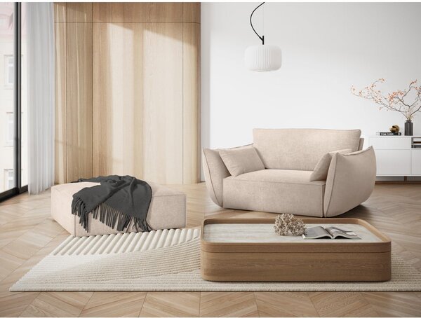 Bež tabure od šenila Vanda – Mazzini Sofas