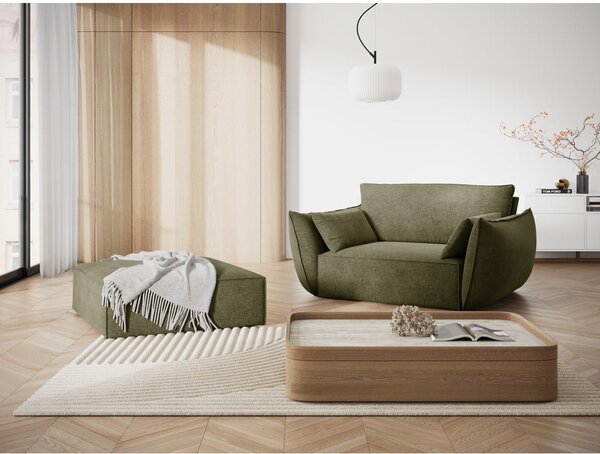 Zeleni tabure od šenila Vanda – Mazzini Sofas