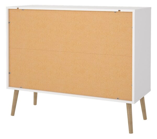 Bijela niska komoda 99x82 cm Bodo – Tvilum
