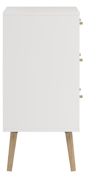 Bijela niska komoda 99x82 cm Bodo – Tvilum