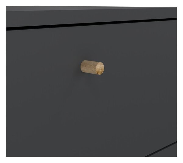Antracitno siva visoka komoda 50x120 cm Bodo – Tvilum