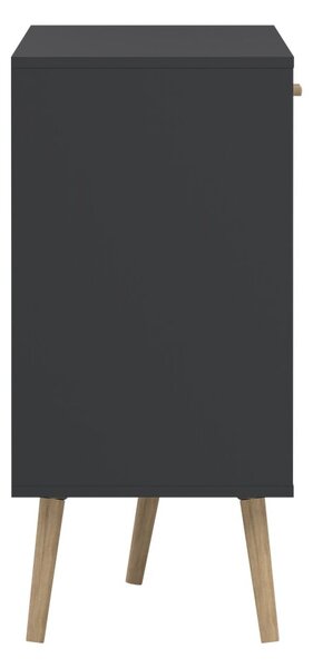 Antracitno siva niska komoda 149x82 cm Bodo – Tvilum