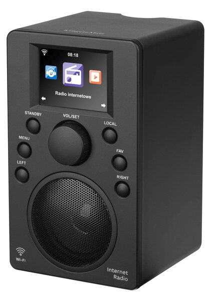 Wifi bt internet radio usb lcd 2.4" 25.000 stanica budilica