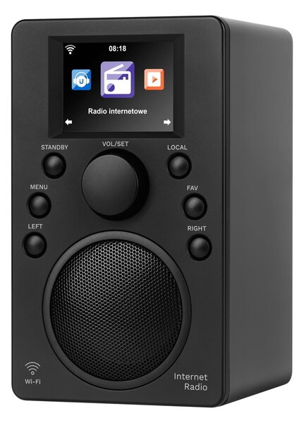 Wifi bt internet radio usb lcd 2.4" 25.000 stanica budilica