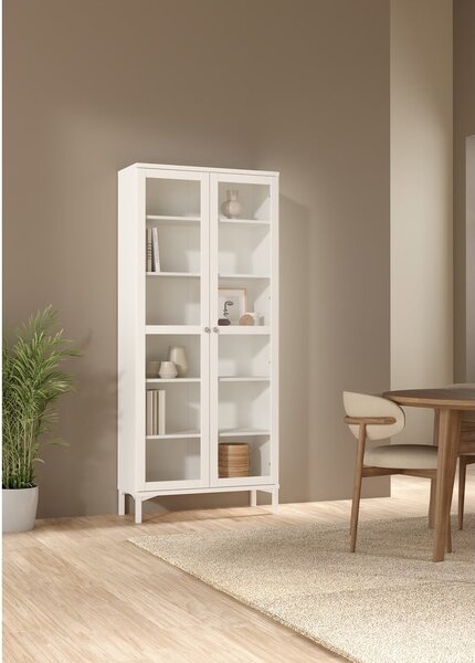 Bijela vitrina 89x203 cm Roma – Tvilum