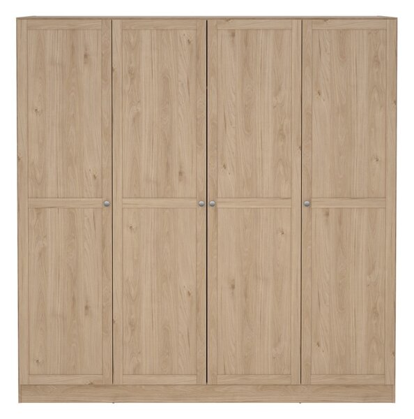 Ormar u dekoru hrasta u prirodnoj boji 195,5x200 cm Billund – Tvilum