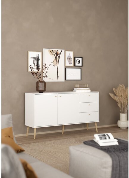 Bijela niska komoda 149x82 cm Bodo – Tvilum