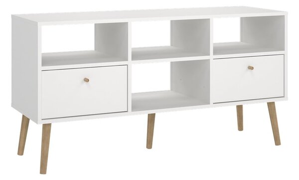 Bijela TV komoda 117x61 cm Bodo – Tvilum