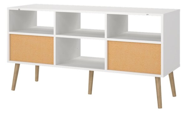 Bijela TV komoda 117x61 cm Bodo – Tvilum