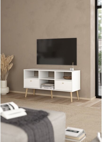 Bijela TV komoda 117x61 cm Bodo – Tvilum