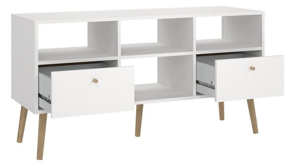 Bijela TV komoda 117x61 cm Bodo – Tvilum