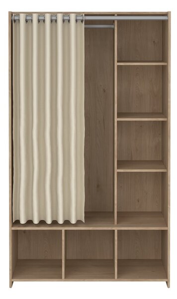 Bijeli/bež ormar u dekoru hrasta 105x180 cm Kit – Tvilum