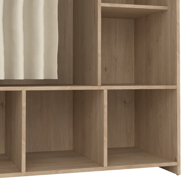 Bijeli/bež ormar u dekoru hrasta 105x180 cm Kit – Tvilum