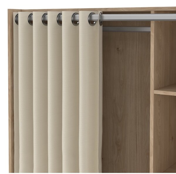 Bijeli/bež ormar u dekoru hrasta 105x180 cm Kit – Tvilum