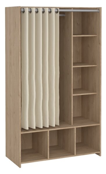 Bijeli/bež ormar u dekoru hrasta 105x180 cm Kit – Tvilum