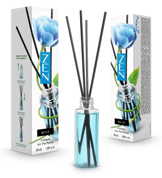 Štapićasti aroma difuzer ZEN PLAVI 50 ml