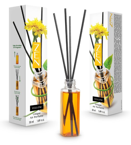 Štapićasti aroma difuzor ZEN YELLOW 50 ml