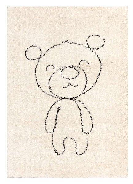 Bež antialergijski dječji tepih 170x120 cm Teddy Bear - Yellow Tipi