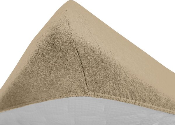 Plahta od frotira za dječiji krevetic cappuccino 60x120 cm