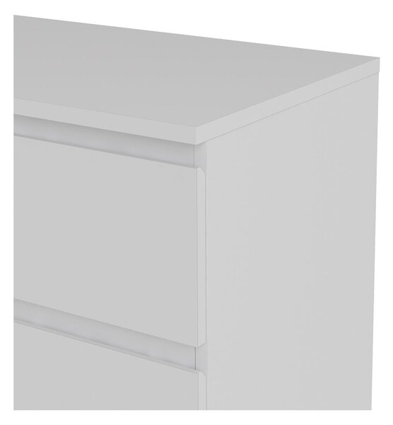 Bijela niska komoda 77x84 cm Nova – Tvilum