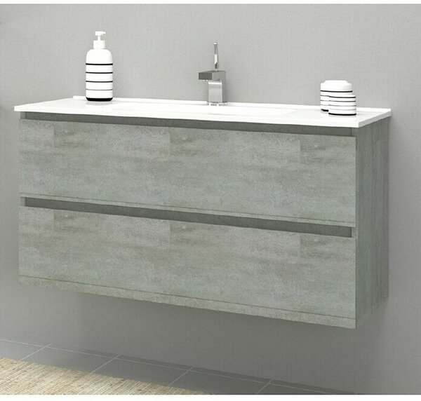 Kupaonski ormarić ispod umivaonika Aqua (Boja: Boja betona, D x Š x V: 46 x 99 x 55,5 cm)