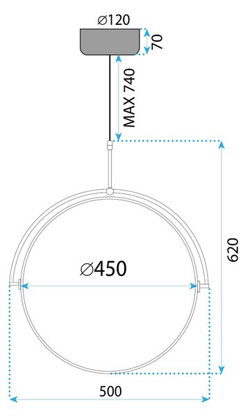 LED svijetiljka APP1427-C 50cm