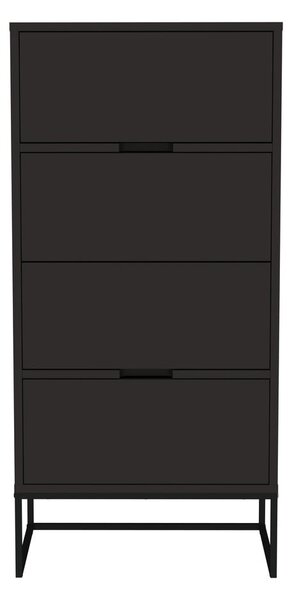 Crna komoda Tenzo Lipp, 60 x 127 cm