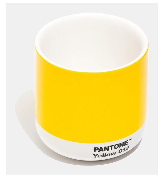 Žuta keramička šalica 175 ml Cortado Yellow 012 – Pantone