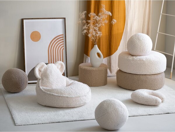 Krem vreća za bebe od bouclé tkanine Bear – Wigiwama