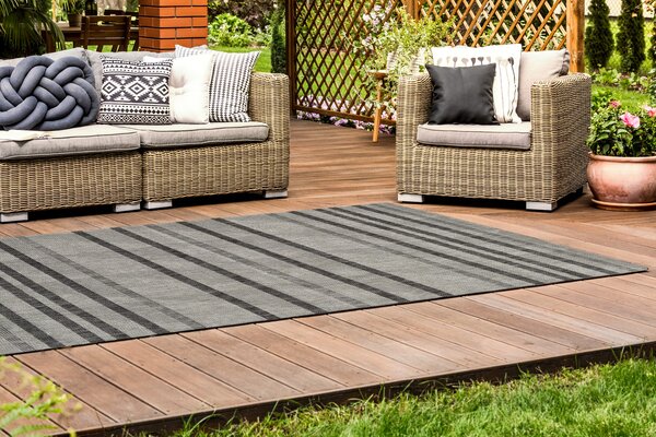 Tepih Terrace Light Grey Pubble Stripe