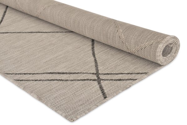 Tepih Terrace Light Grey Dark Lines