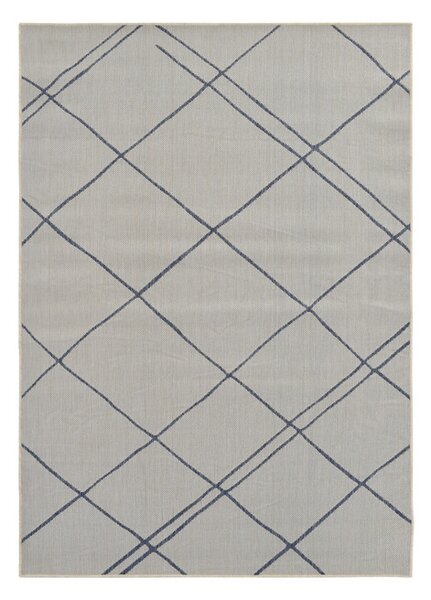 Tepih Terrace Cream Blue Lines