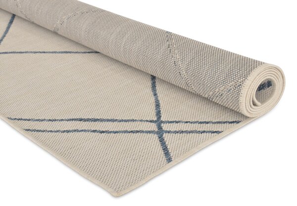 Tepih Terrace Cream Blue Lines