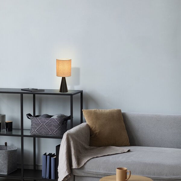 Stolne Lampa COREP, Sally, Crno, Dnevna soba, Metal, Moderan