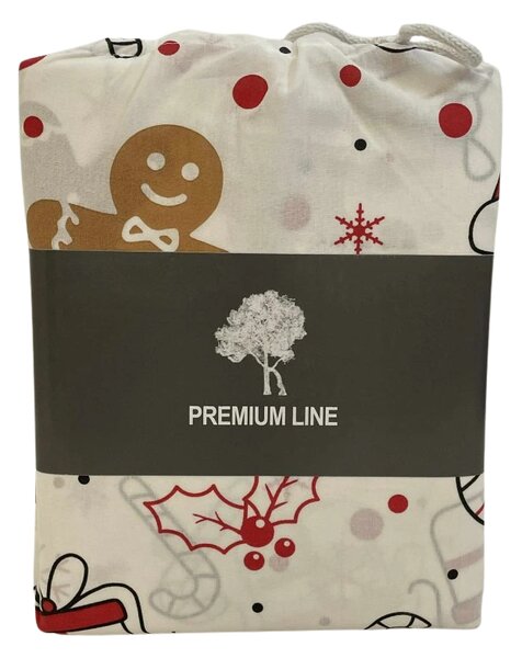 Pamučna posteljina GINGER JOY bijela Dimenzije posteljine: 70 x 90 cm | 140 x 200 cm