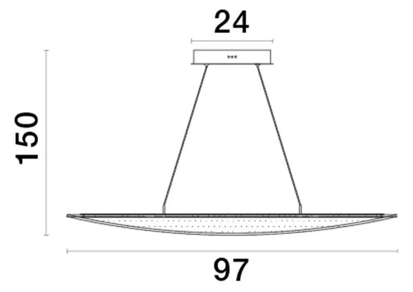 AGOS VISILICA LED 32W/3000K/2156lm/DIMM/IP20/ZLATNA NL9054450