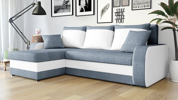 Zondo.hr Kutna garnitura Maddox (Bristol 2442 + ekokoža Soft 017 (bijela)). 1059323
