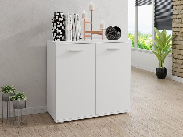 Komoda s dvoja vrata Claudia 3 2T (bijela)