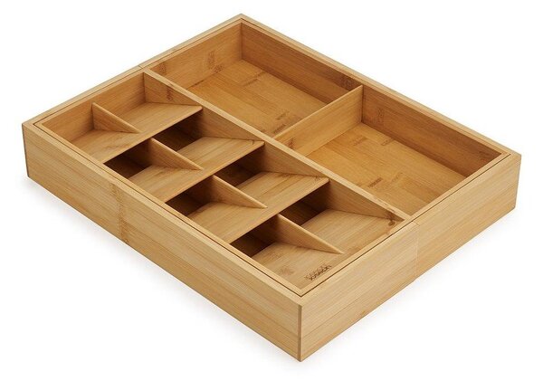 Prilagodljiv organizator pribora od bambusa u prirodnoj boji 32 x 40 cm DrawerStore Bamboo – Joseph Joseph