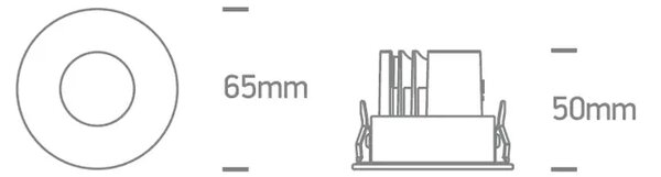 UGRADBENA LED SVJETILJKA BIJELA 6,5W CCTV 700mA IP65 DM10107PA/W/V