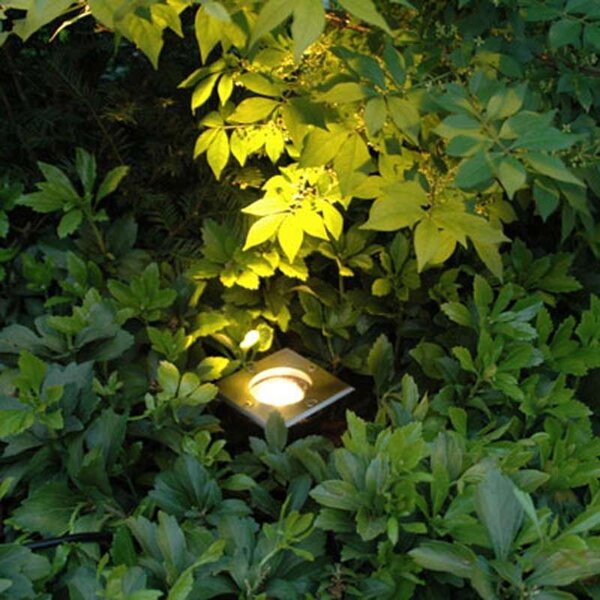 Ugradbeni reflektor čelik 10,5 cm IP65 - Basic Square