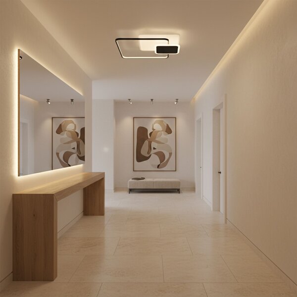 Stropni luster APP1712-C BLACK LED