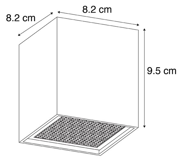 Dizajnerski reflektor crni - Qubo Honey