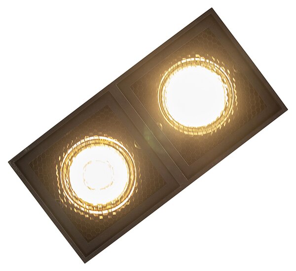 Dizajnerski reflektor crni 2-svjetla - Qubo Honey