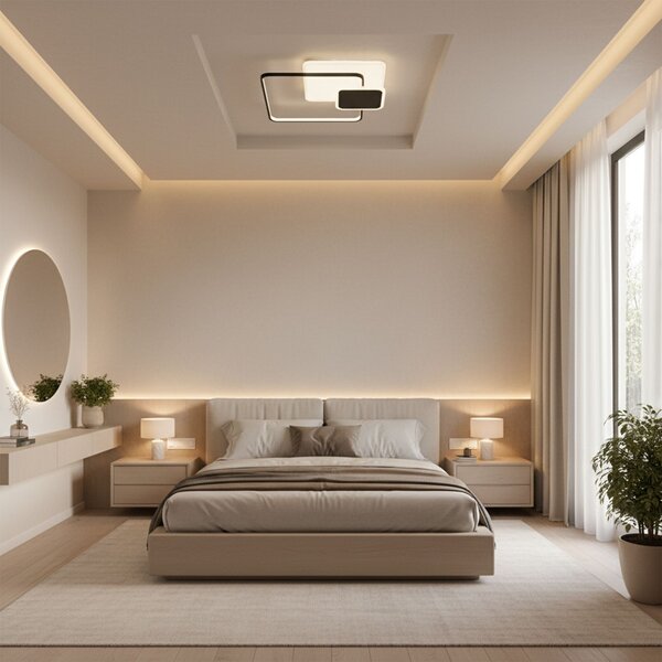 Stropni luster APP1712-C BLACK LED