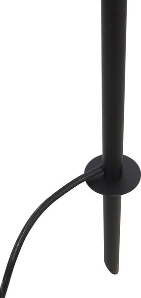 Podesivi crni reflektor uklj. kabel od 300 cm i utikač IP65 - Basic